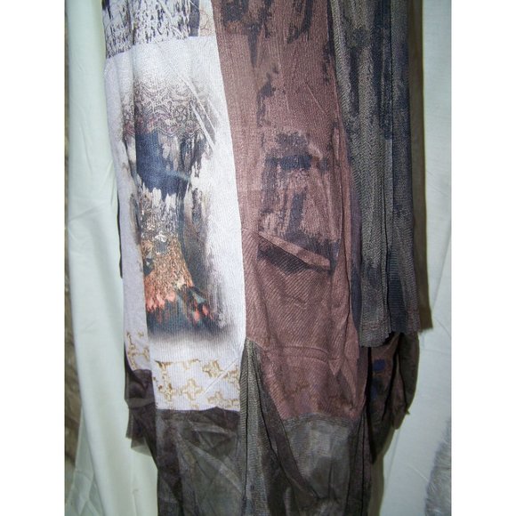 High Secret Dress Tunic Boho Festival Sheer Large Brown NWT - Picture 5 of 9